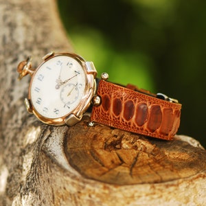 Amazing Buren Silver pocket watch, converted to wrist mount by Revenant Watches