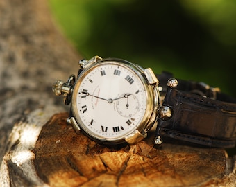 1937 West End Watch Co-Custom Longines 16.25N movement pocket watch, converted for wrist mounting by Revenant Watches