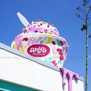 VERTICAL Amy&#39;s Ice Creams Photo Print, Austin Photography