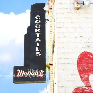 Vertical Mohawk Photo Print Austin Art Austin Music Gift ATX Art ATX Sign Austin Live Music Austin Bars ATX Austin Texas Mohawk Austin Print