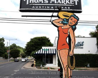 Thom's Market Austin Photo Print: Barton Springs Road Vertical