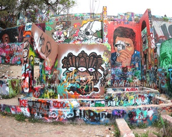 Austin Photo Print Graffiti Park Austin Street Art Austin Photography Austin Art Iconic Austin Places Austin Gift Austin Texas Color Print