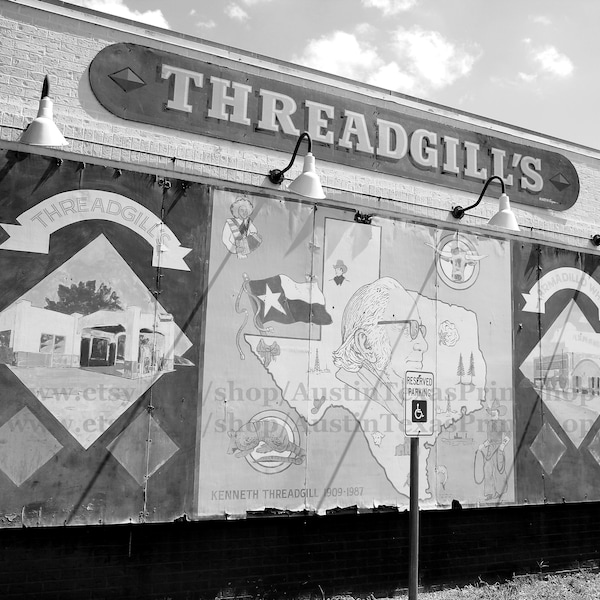 Threadgill's Armadillo WHQ Photo Print: Austin Live Music Art