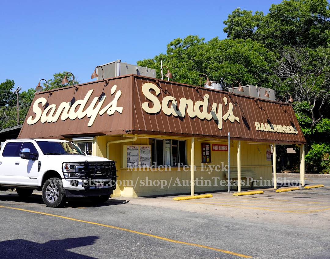Sandy's Old Fashioned Hamburgers Photo Print Austin Photography Sandys
