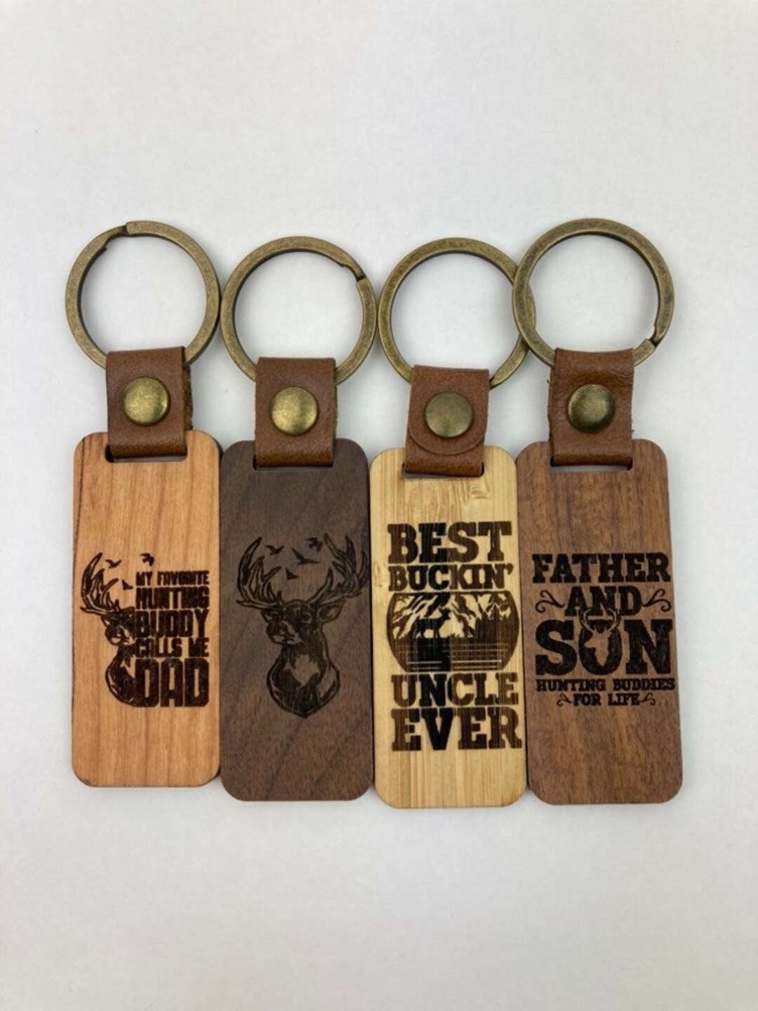 Keychain,hunting, Gift for Him, Custom Keychain, Wood Keychain Keychain