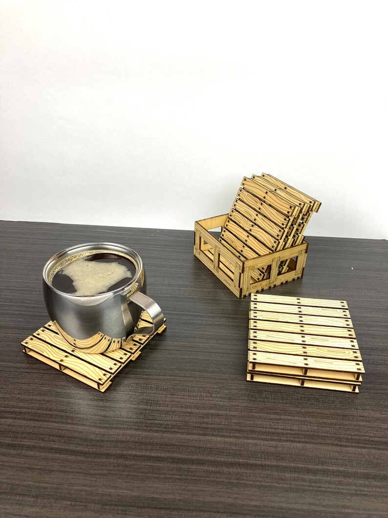 Creative Hobbies 6-Pack Mini Wood Pallet Coasters Nigeria | Ubuy