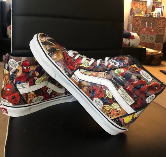 High top comic book vans | Etsy