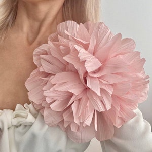 Color to Choose Large Flower Brooch Fabric Flower Pin  Black Flower Pin Corsage Pin Brooch Oversized Flower Brooch Fabric Mother's Day Gift