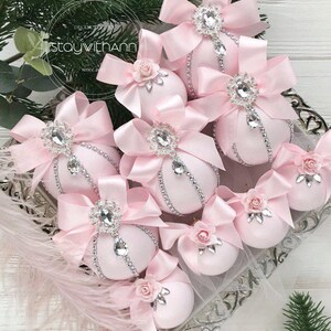 baby pink christmas decorations