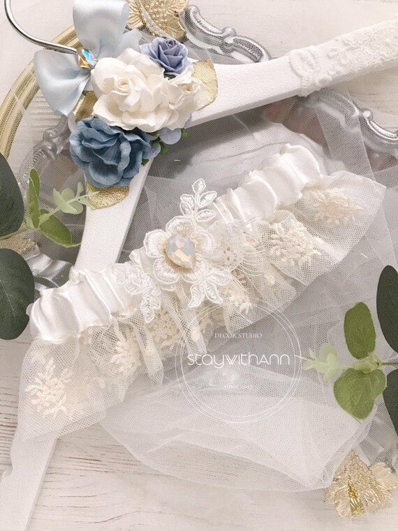 Bridal Garter Set Lace Ivory Wedding Garters For Wedding No Etsy