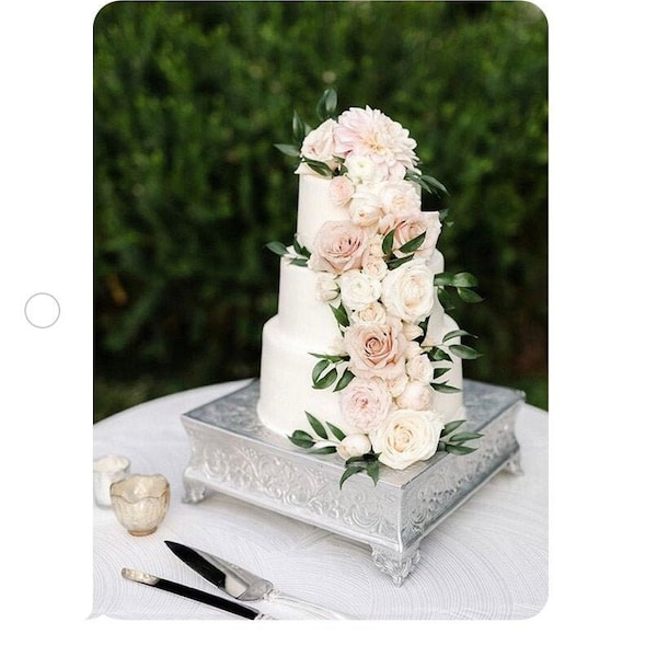 Pink Light Floral Cake Topper Etsy