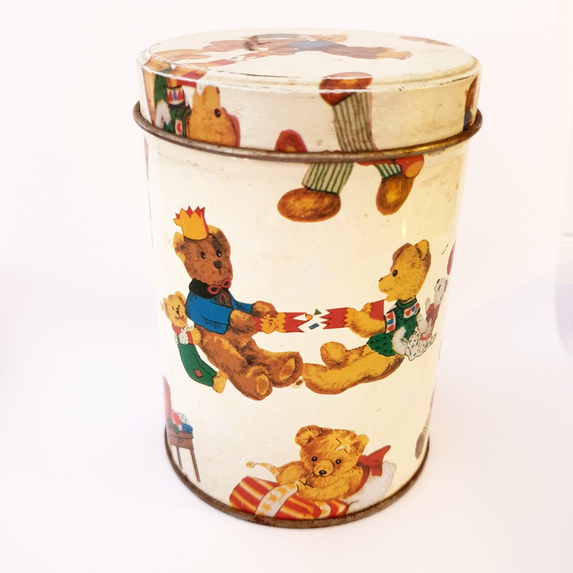 Vintage Collectible Tin Toy Box Bear Box From 60's Etsy