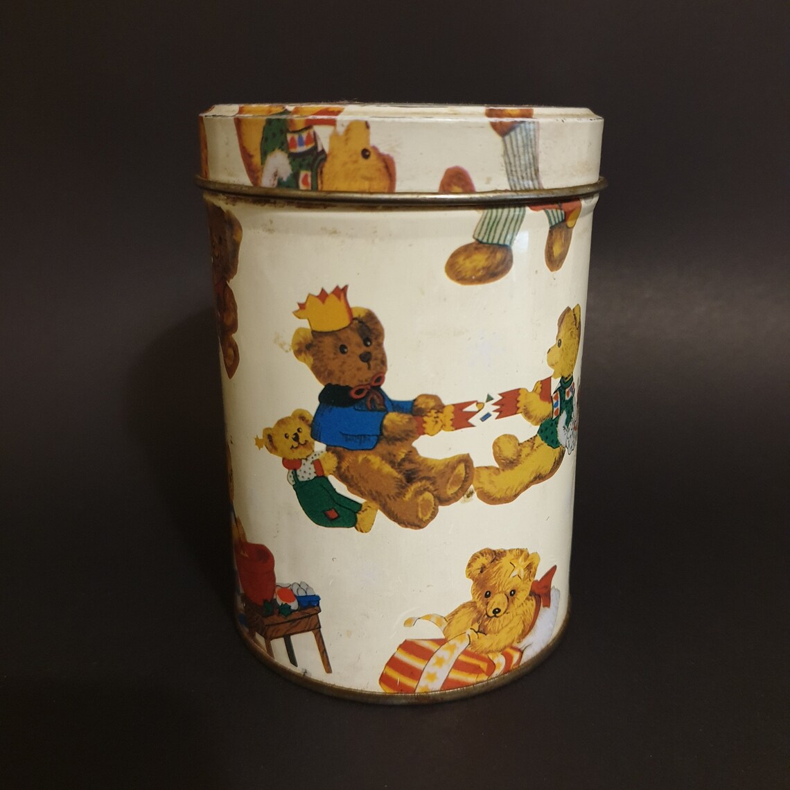 Vintage Collectible Tin Toy Box Bear Box From 60's Etsy