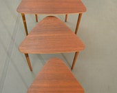 Danish Vintage Set Tables Teak Jason Ringsted Møbelfabrik Kurt Ostervig Nesting Table