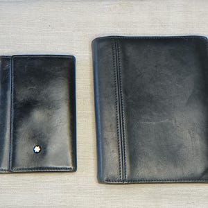 Montblanc 2x key case + wallet leather Mont Blanc