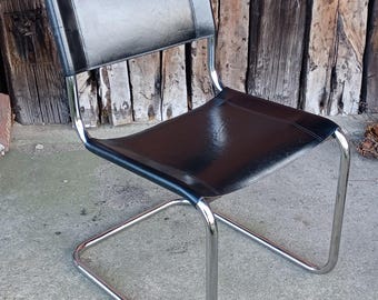 バウハウス カンチレバーチェア マート・スタム作、ハニーブラウン