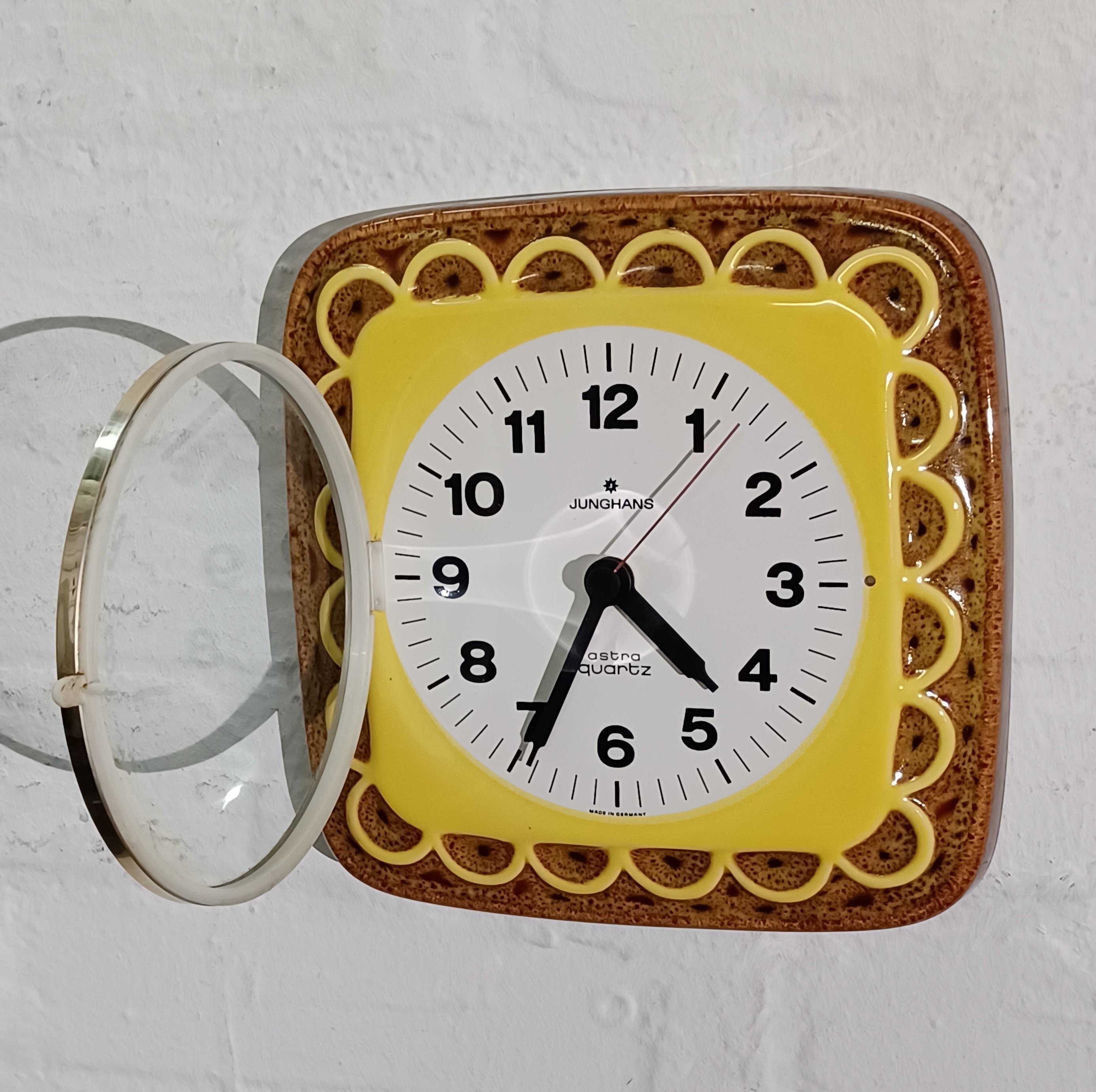Junghans Porcelain Wall Kitchen Clock From the 7080s Etsy