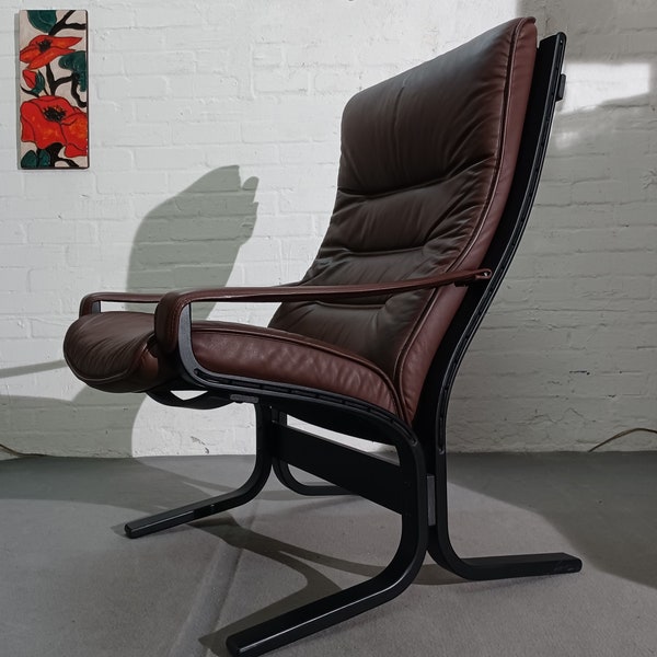 Ingmar Relling Siesta Armchair Ekornes Norway Leather Easy Chair