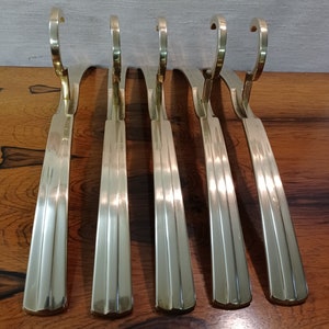 Vintage Brass Clothes Hanger Set Five Pieces