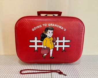 going to grandma's suitcase vintage