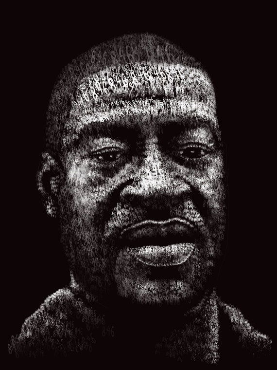 George Floyd Wall Art I Can T Breathe Black Lives Etsy