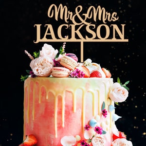 Custom Wedding Cake Topper Acrylic Wood Cutout Sign - Etsy