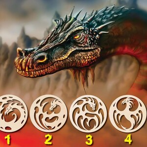Dragon Snake Unfinished Unpainted Cutout Raw Wood Shapes Sign 1/5&quot; thick