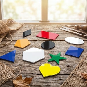 Acrylic Cutout Sign Circle Round Square Triangle Oval Star Heart Rectangle Hexagon Pentagon Rhombus