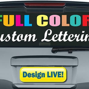 Sticker Decal Sign Custom Text Font Word Name Fancy Script Cursive Vinyl Gift DIY Wall Decoration