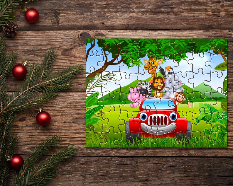 Jungle Animals Giraffe Lion Elephant Monkey Zebra Hippo Parrot Etsy