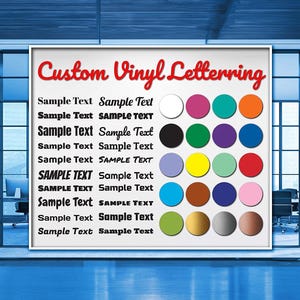 Sticker Decal Sign Custom Text Font Word Name Fancy Script Cursive Vinyl Gift DIY Wall Decoration