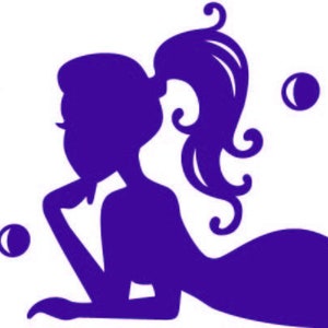 In-Style Decals Wall Vinyl Decal Home Decor 4&quot; x 20&quot; A Little Mermaid Sleeps Here Phrase Quote Mermaid Girl Nursery Removable Design 59A