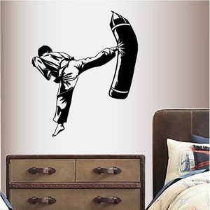 In-Style Decals Wall Vinyl Decal Home Decor Art Sticker Martial Arts Fighter Sport Boy Man Karate Kung Fu Boys Bedroom Design 84