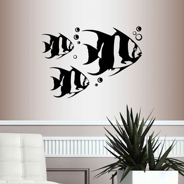 In-Style Decals Wall Vinyl Decal Home Decor Art Sticker Exotic Fish Sea Ocean Nature Removable Mural Design for Any Room 222