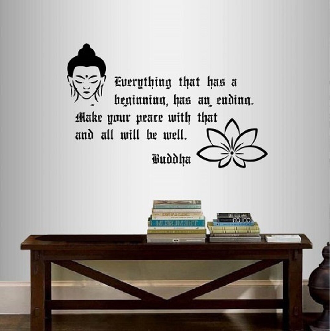 In-style Decals Wall Vinyl Decal Home Decor Art Sticker Buddha Quote ...