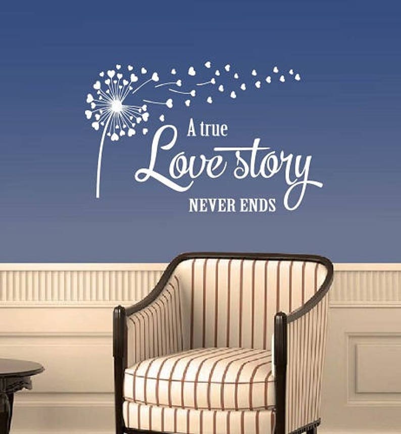 In-style Decals Wall Vinyl Decal Art Sticker A True Love Story Never ...
