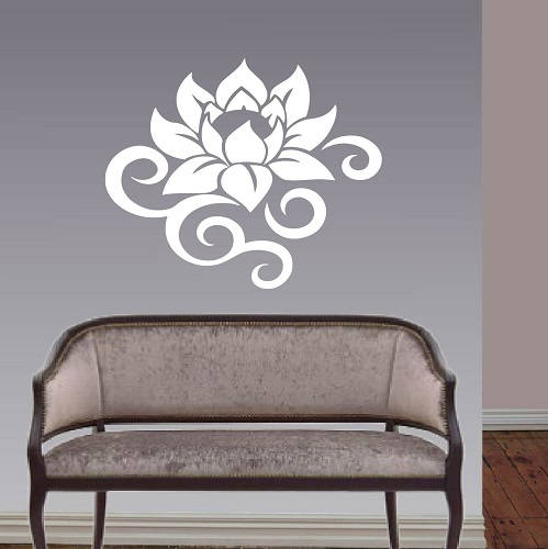 In-style Decals Wall Vinyl Decal Home Decor Art Sticker Lotus Flower ...