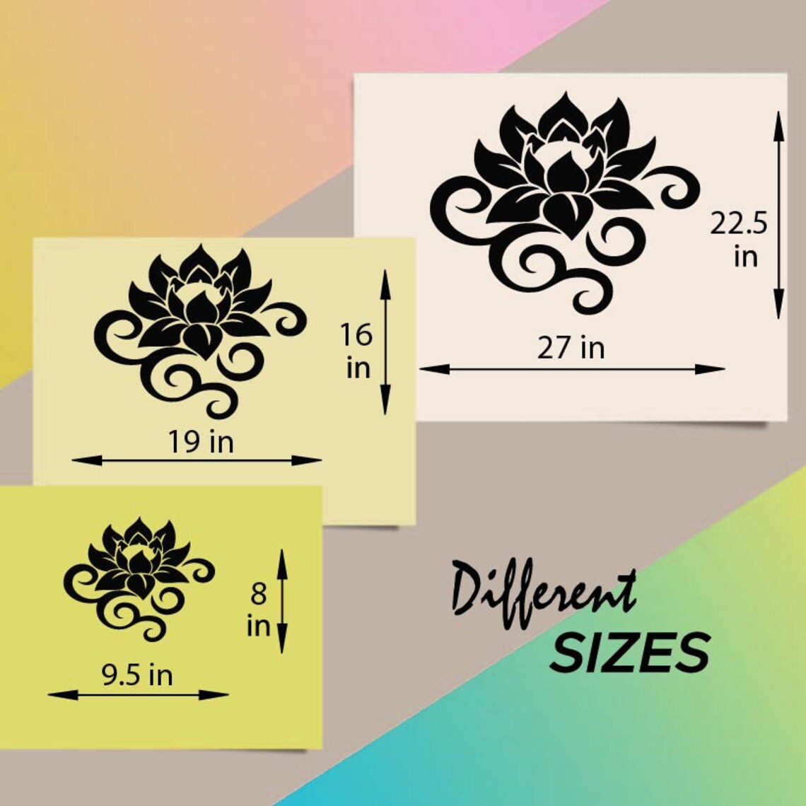 In-style Decals Wall Vinyl Decal Home Decor Art Sticker Lotus Flower ...