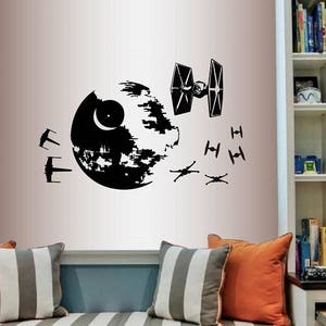In-Style Decals Wall Vinyl Decal Home Decor Art Sticker Space Ship Space Star Fighter Kids Room Mural Design 2112
