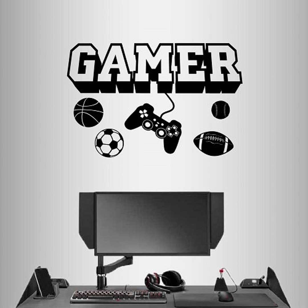 In-style Decals Wall Vinyl Decal Home Decor Art Sticker 3D Gamer Boy ...