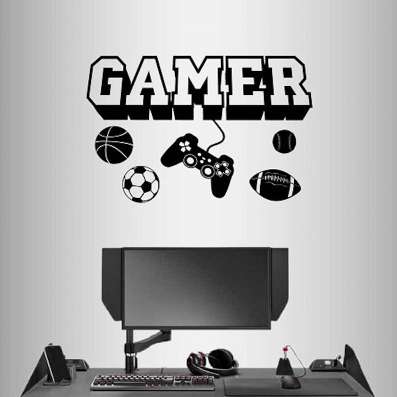 In-style Decals Wall Vinyl Decal Home Decor Art Sticker 3D Gamer Boy ...