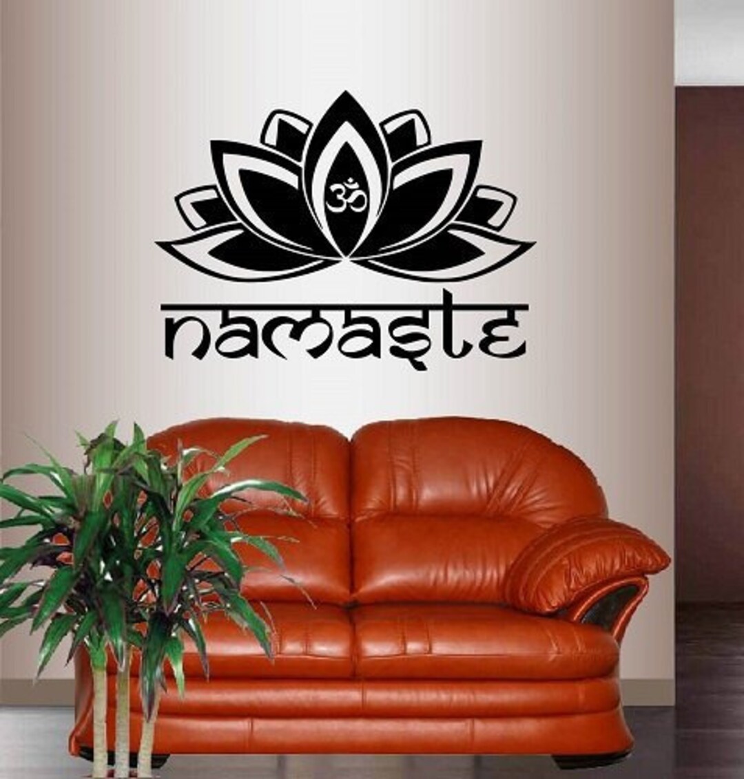 In-style Decals Wall Vinyl Decal Home Decor Art Sticker Namaste Lotus ...