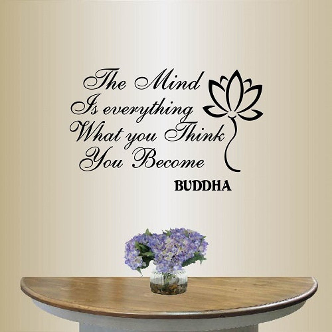 In-style Decals Wall Vinyl Decal Home Decor Art Sticker Buddha Quote ...