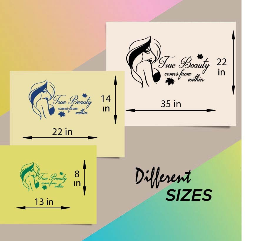 In-style Decals Wall Vinyl Decal Home Decor Art Sticker True Beauty ...