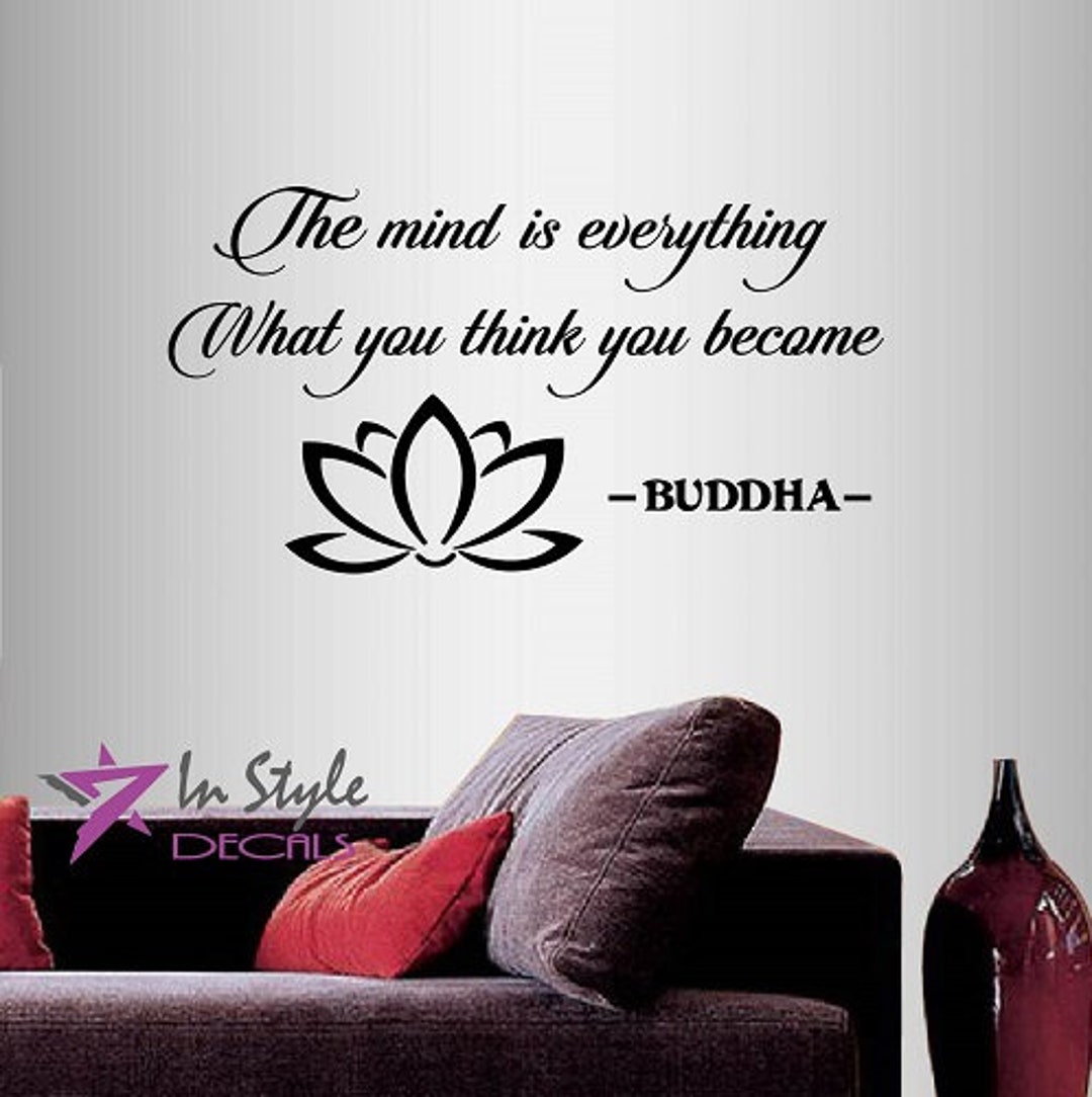 In-style Decals Wall Vinyl Decal Home Decor Art Sticker Buddha Quote ...