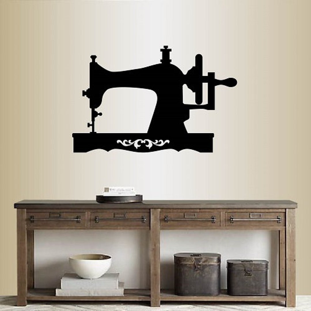 In-style Decals Wall Vinyl Decal Home Decor Art Sticker Vintage Sewing ...