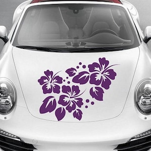 In-stijl stickers voertuig auto auto decor vinyl decal kunst sticker bloemen mooi bloemmotief ornament verwijderbaar ontwerp voor motorkap 1174