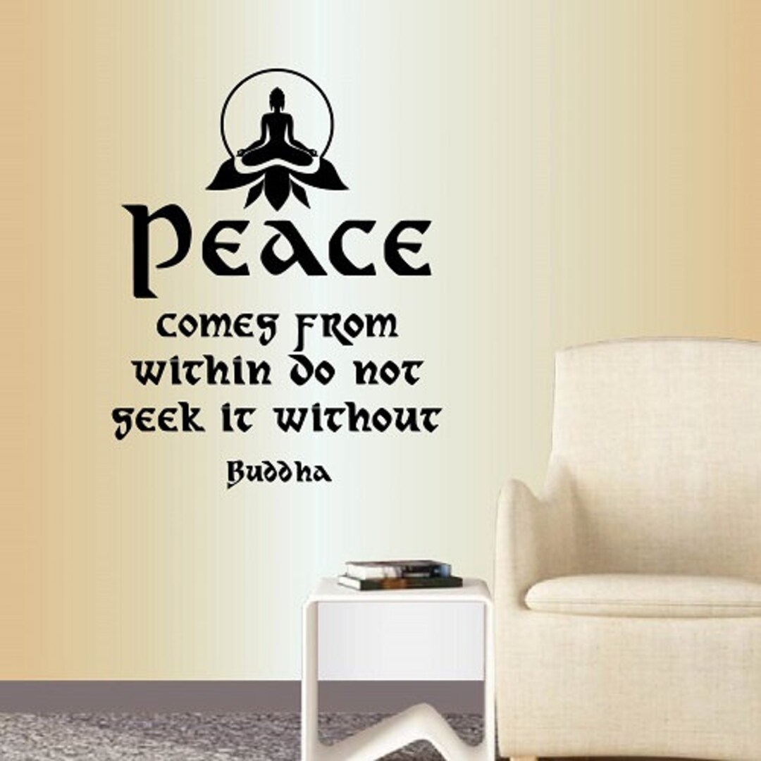 In-style Decals Wall Vinyl Decal Home Decor Sticker Peace Comes From ...