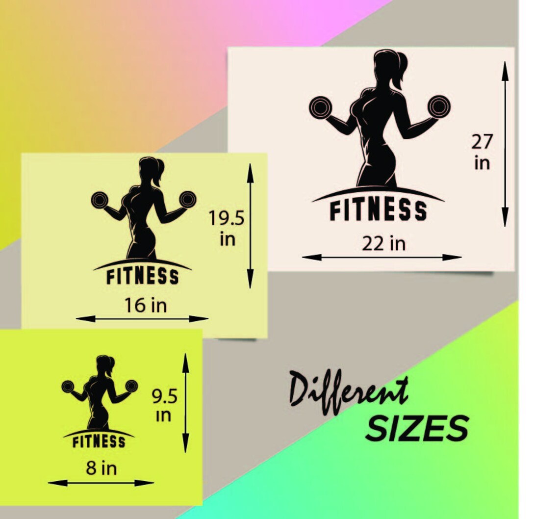 In-style Decals Wall Vinyl Decal Home Decor Art Sticker Fitness Sign ...