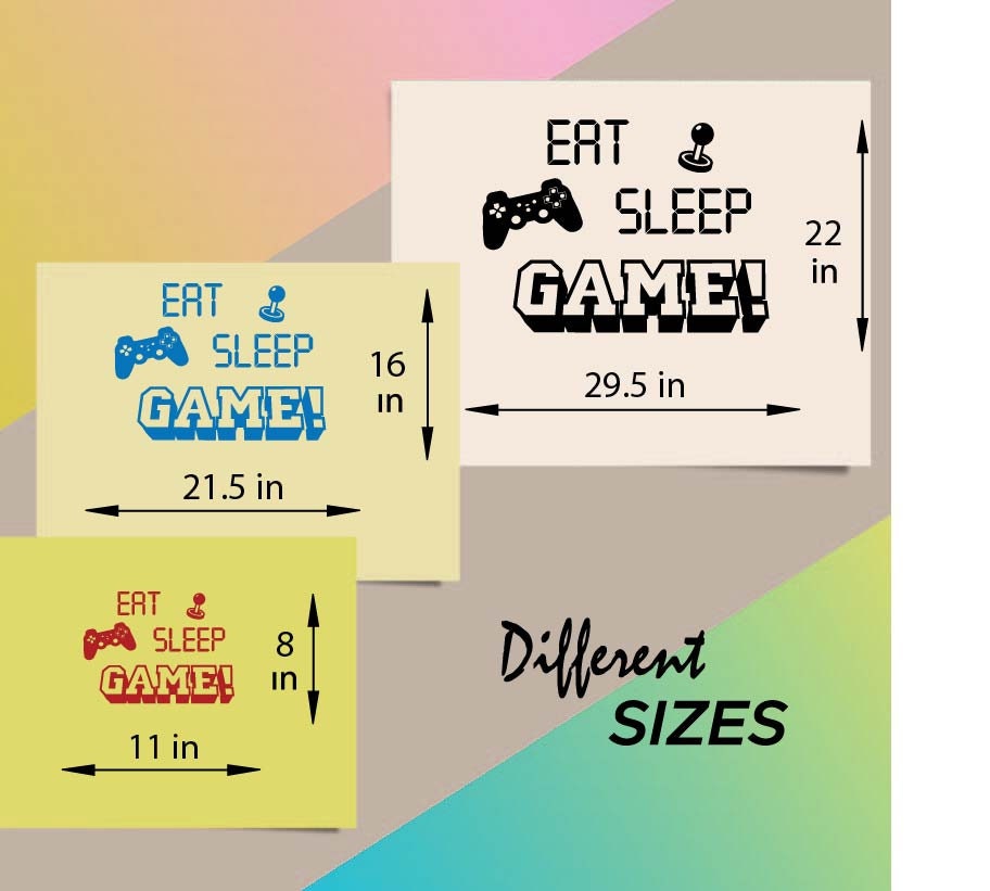 In-style Decals Wall Vinyl Decal Home Decor Art Sticker Eat Sleep Game ...